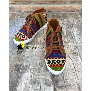 Otantik Desenli Genç Kilim Ayakkabı(Eşme)