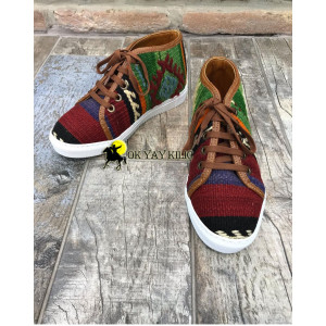 Otantik Desenli Genç Kilim Ayakkabı(B)