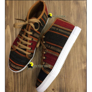 Otantik Desenli Genç Kilim Ayakkabı(C)